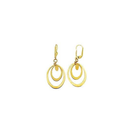 14K Yellow Gold Ladies Drop Earrings ER450