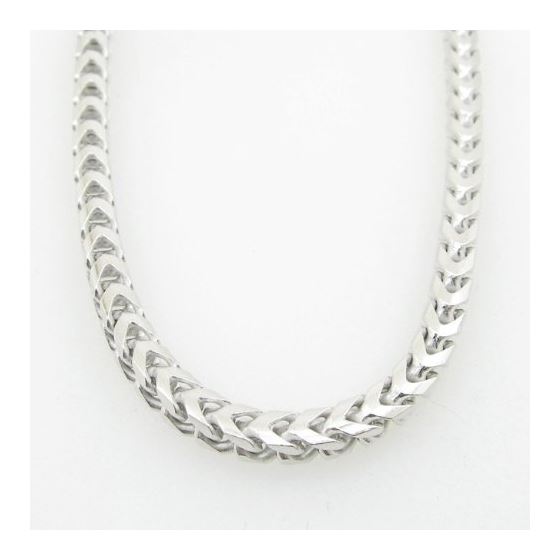 Mens .925 Italian Sterling Silver Franco Link Chain Length - 36 inches Width - 4mm 3