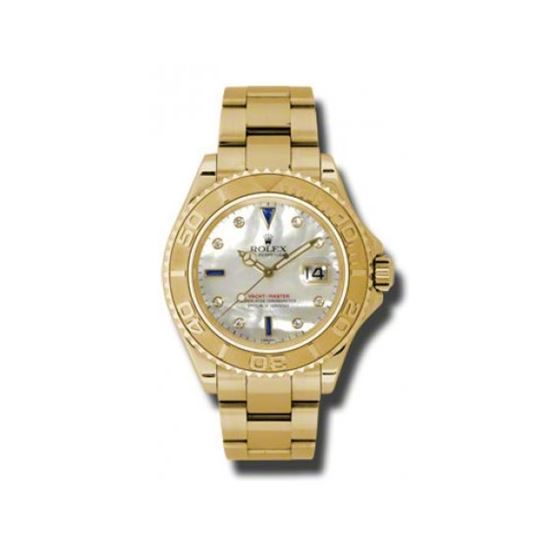 Rolex Watches  YachtMaster Mens Gold 16628 mopd