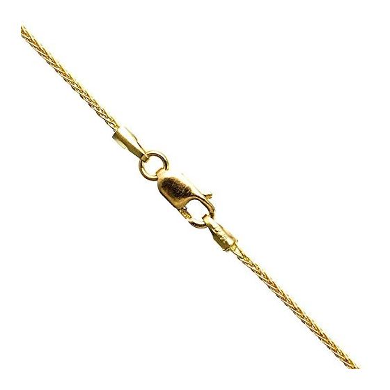 14K YELLOW Gold HOLLOW FRANCO Chain - 18 Inches Long 1MM Wide 1