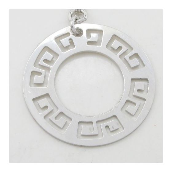 Geek key geometric circle pendant SB69 28mm tall and 27mm wide 3