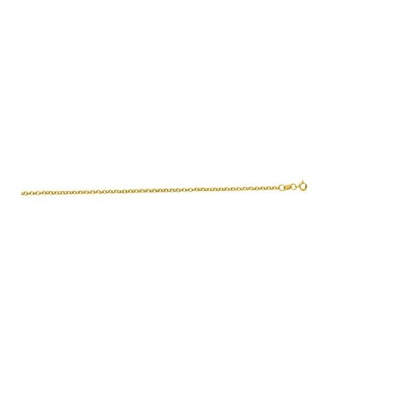 "14K Yellow Gold Rolo Chain 18"" inches long x2.0mm wide"