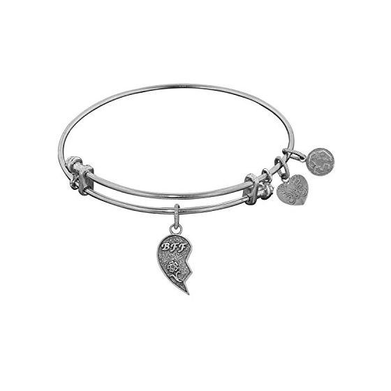 Angelica Ladies Friendship Collection Bangle Charm 7.25 Inches (Adjustable) WGEL1018