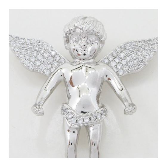 Angel cz silver pendant SB61 mm tall and mm wide 3