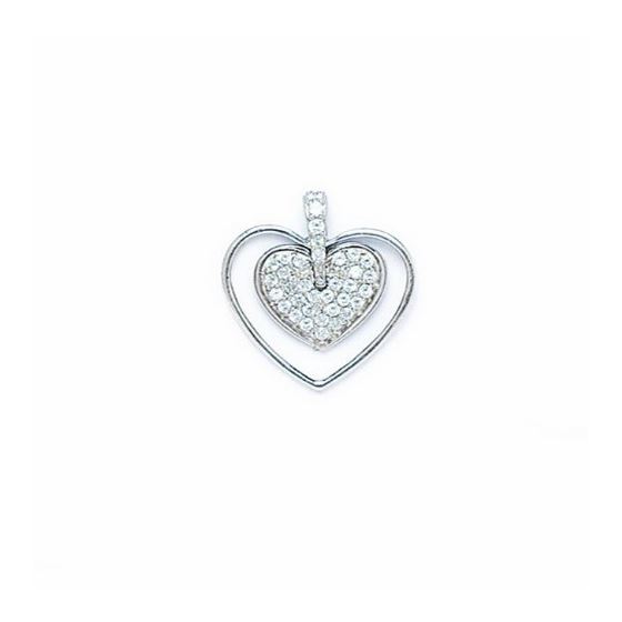 14K Gold Heart Love Pendant PW78