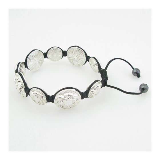 White Greek style medusa string bracelet beaded macrame jewelry fashion bead 3