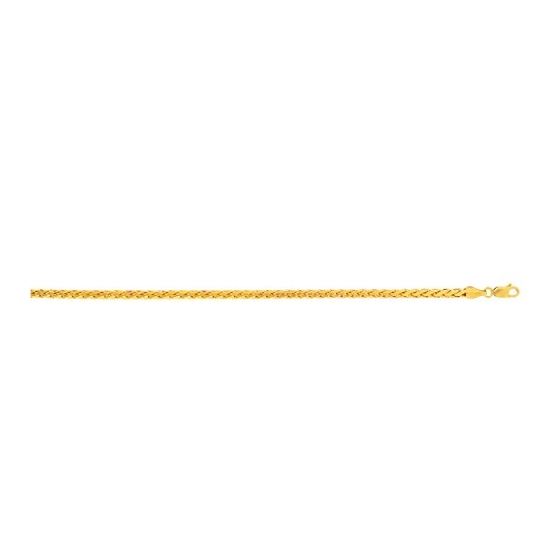 "14K Yellow Gold Square Franco Chain 20"" inches long x wide"