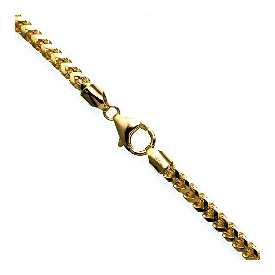 10K YELLOW Gold SOLID FRANCO Chain - 26 Inches Long 4.2MM Wide 1