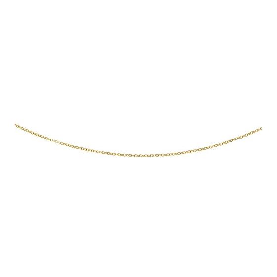 "14K Yellow Gold Textured Link Chain 16"" inches long x2.5mm wide"