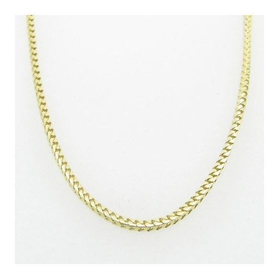 Mens Yellow-Gold Franco Link Chain Length - 18 inches Width - 1.5mm 3