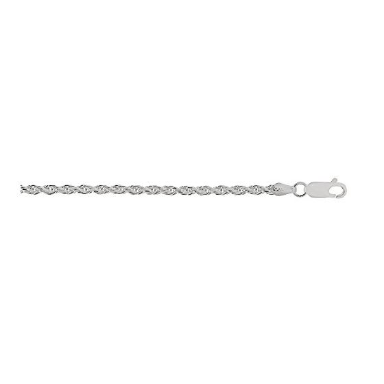 Sterling Silver 2.9 mm Wide Rope Chain 30 Inch Long