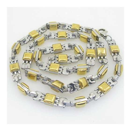 Mens 316L Stainless steel franco box ball wheat curb popcorn rope fancy hand made link chain BDC8 1
