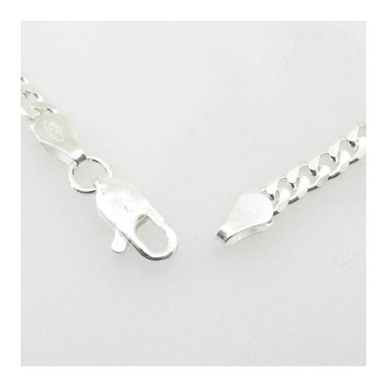 Silver Curb link chain Necklace BDC87 3