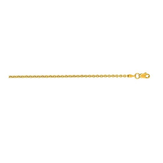 "14K Yellow Gold Forsantina Chain 24"" inches long x2.2mm wide"