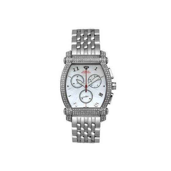 Unisex Half-Full Case Diamond Watch, 2.50 Ctw