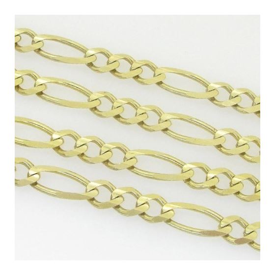 10K Yellow Gold figaro open chain GC68 3