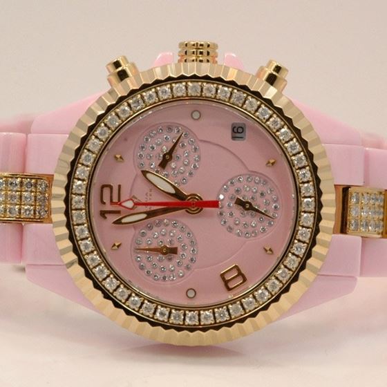 Aqua Master Ladies Ceramic Diamond Watch 3.00ctw W1154 1