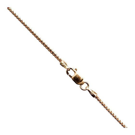 14K ROSE Gold SOLID FRANCO Chain - 20 Inches Long 1.1MM Wide 1