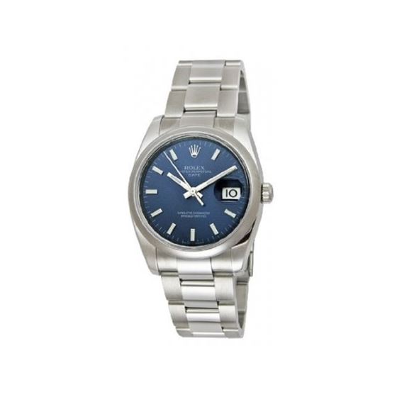 Rolex Oyster Perpetual Date Mens Watch 115200-BLSO