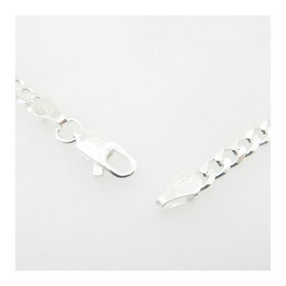 Silver Curb link chain Necklace BDC67 3