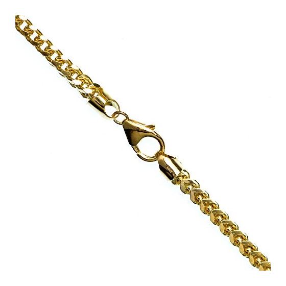 14K YELLOW Gold SOLID FRANCO Chain - 26 Inches Long 4.2MM Wide 1