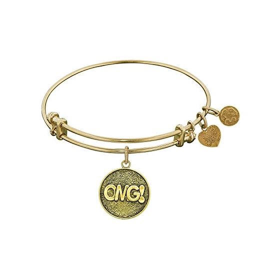 Angelica Ladies Inspirational Collection Bangle Charm 7.25 Inches (Adjustable) GEL1038