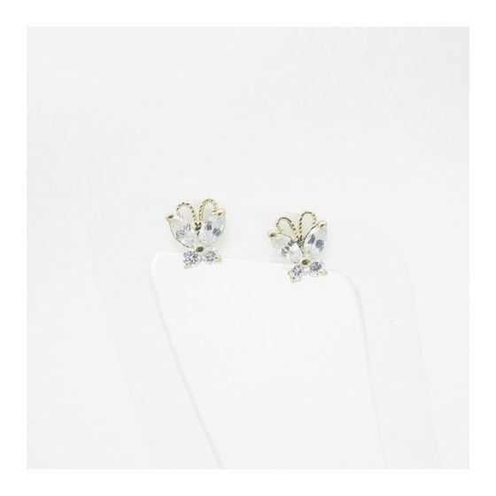 "14K Gold Earrings heart star flower dolphin penguin for Childeren