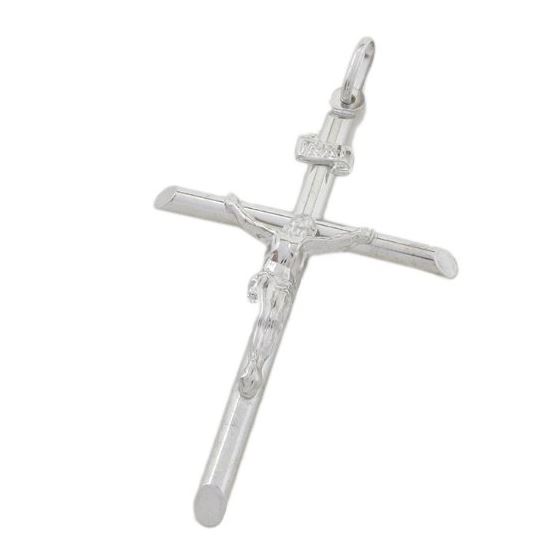 Jesus cut crucifix cross pendant SB37 48mm tall and 29mm wide 1