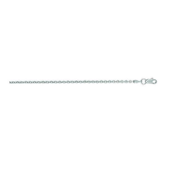 "14K White Gold Forsantina Chain 20"" inches long x2.2mm wide"