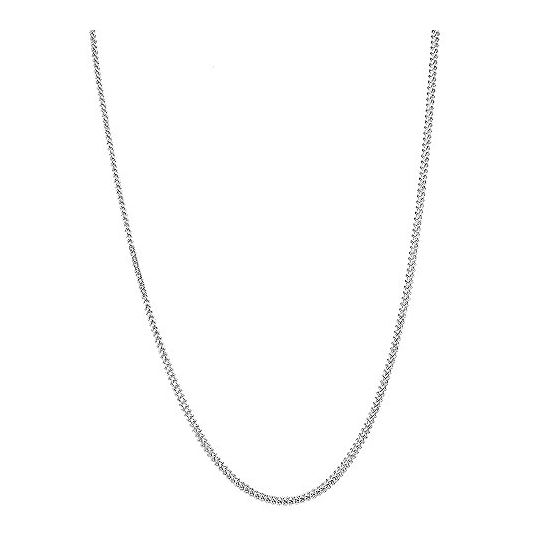 10k White Gold Hollow Franco Chain 4mm Wide Necklace with Lobster Clasp 20 inches long 3