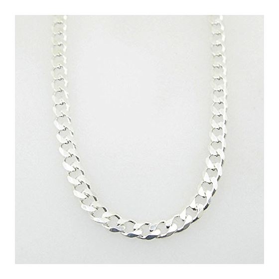 Silver Curb link chain Necklace BDC87 1