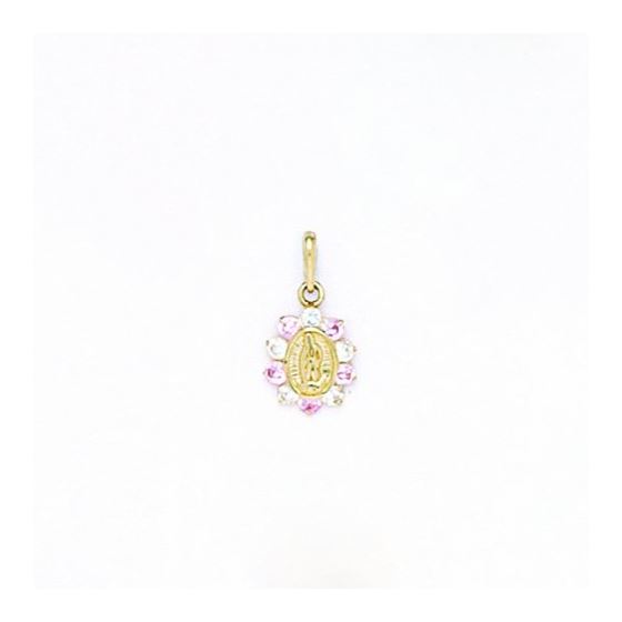 14K Gold Surrounded by Love Pendant with CZ P103-10