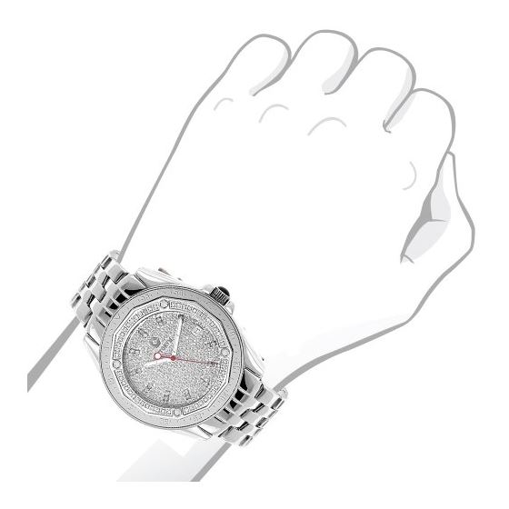 Centorum Watches: Real Diamond Watch 0.5ct Midsize Falcon Interchangeable Straps 3