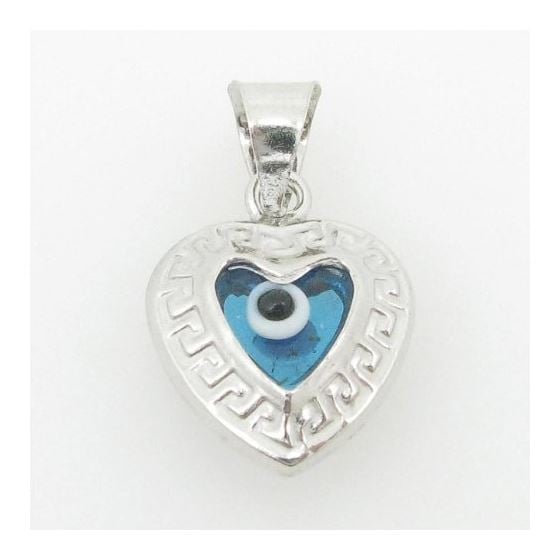 womens bp136 kabbalah evil eye .925 Sterling Silver good luck charm pendant 1