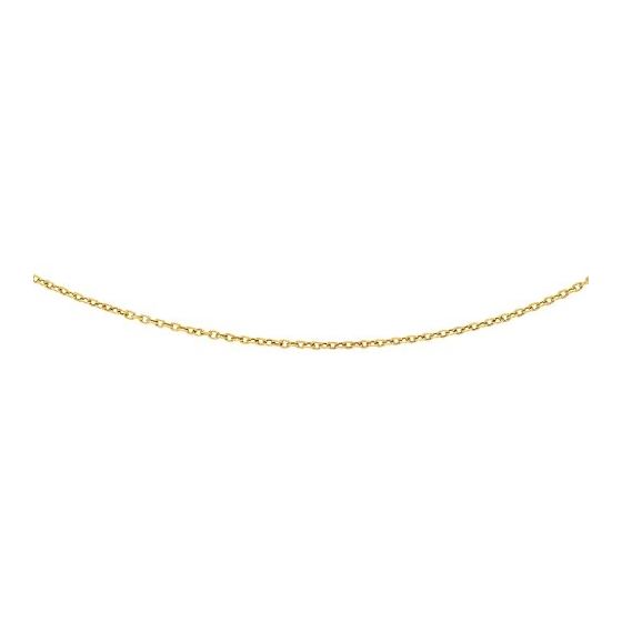 "14K Yellow Gold Textured Link Chain 16"" inches long x3.5mm wide"