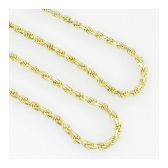 10K Yellow Gold rope chain GC7 3