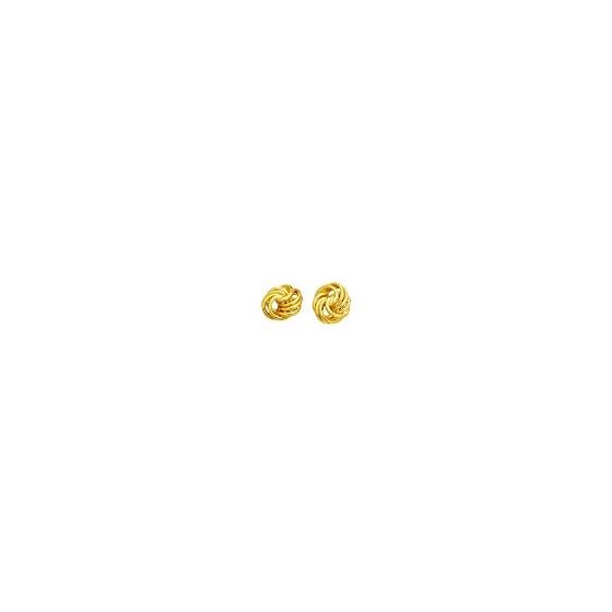 14K Yellow Gold Ladies Post Earrings S823