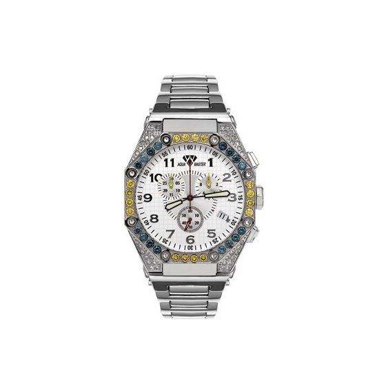 Men's Octagon Diamond Watch, 4.50 Ctw-