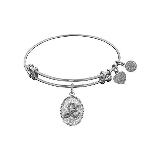 Angelica Ladies Initials Collection Bangle Charm 7.25 Inches (Adjustable) WGEL1180