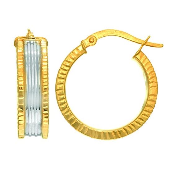 14K Yellow White Gold Ladies 0 Earrings ER2915