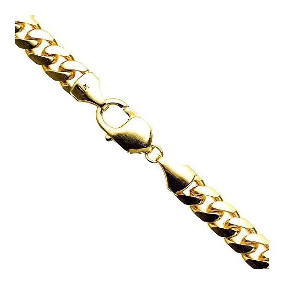 10K YELLOW Gold SOLID ITALY MIAMI CUBAN Chain - 34 Inches Long 8MM Wide 1