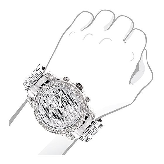 LUXURMAN Mens Diamond Watch 0.50Ct-3