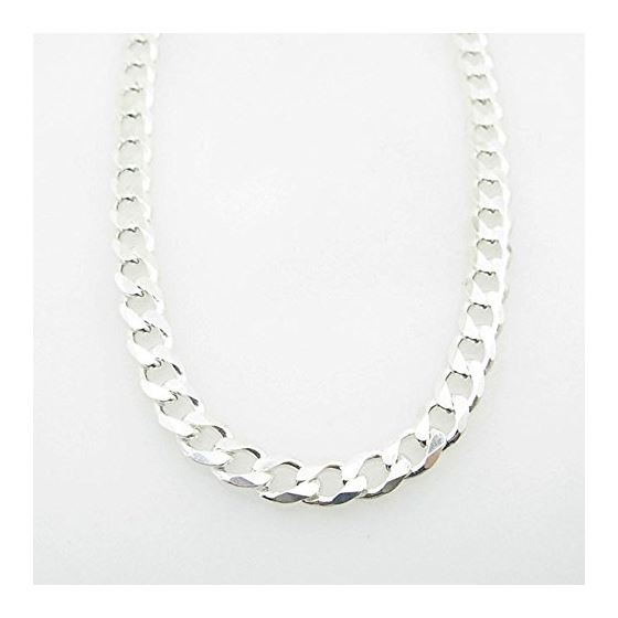 Silver Curb link chain Necklace BDC85 1