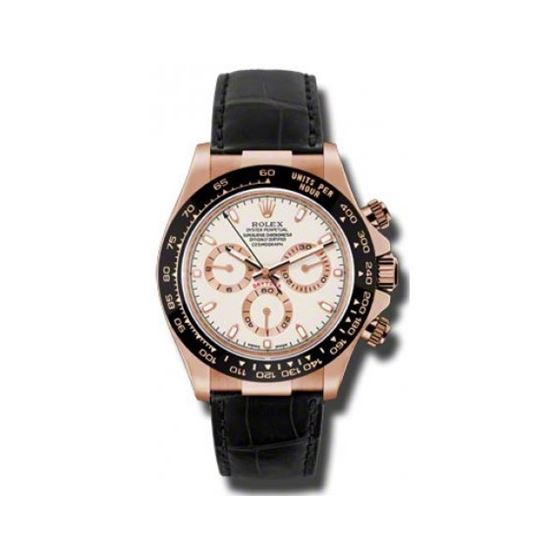 Rolex Watches  Daytona Everose Gold  Leather Strap 116515 LNi