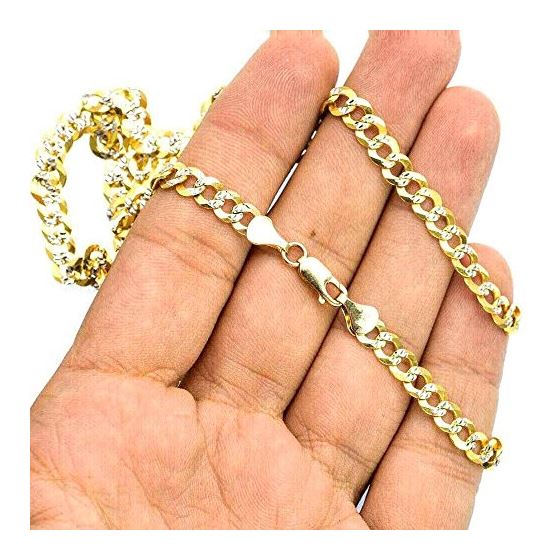10K Diamond Cut Gold SOLID ITALY CUBAN Chain - 26 Inches Long 5.8MM Wide 3