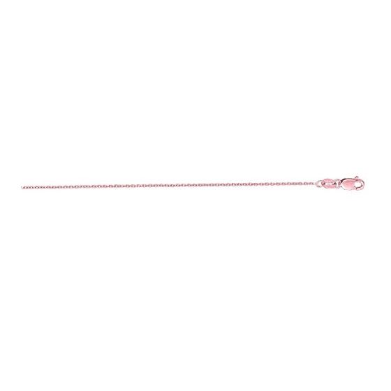 "14K Rose Gold Cable Chain 16"" inches long x wide"