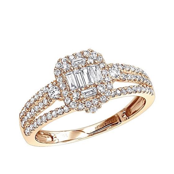 Ladies 14K Rose, White Or Yellow Gold Affodbale Ha