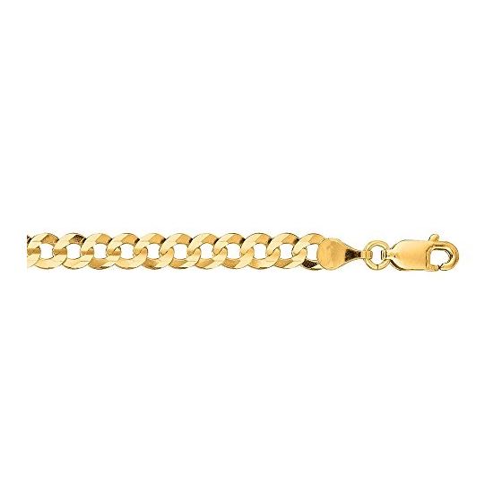 "14k Real Yellow Gold Comfort Cuban Curb Chain 4.7MM Necklace 20""