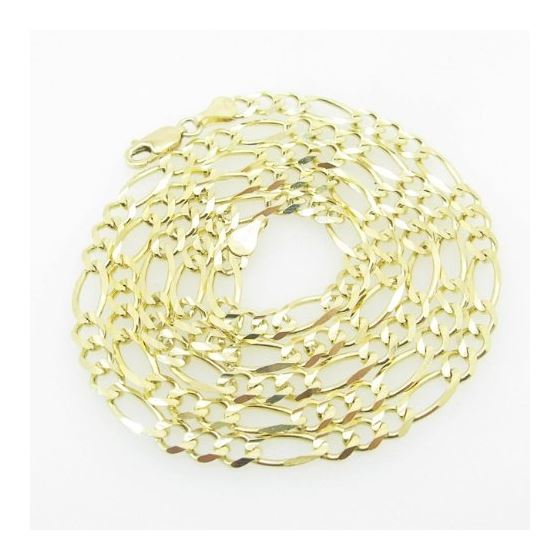Mens Yellow-Gold Figaro Link Chain Length - 24 inches Width - 4.5mm 1