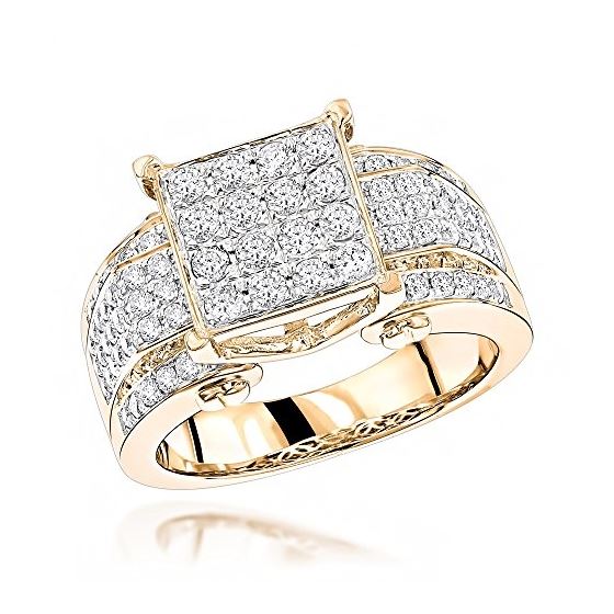 Designer Engagement 14K Natural 1.2 Ctw Diamond Ri